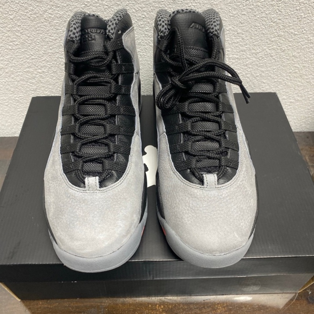 2014 Air Jordan Retro 10 Cool Grey Infrared Black Size 10( New)